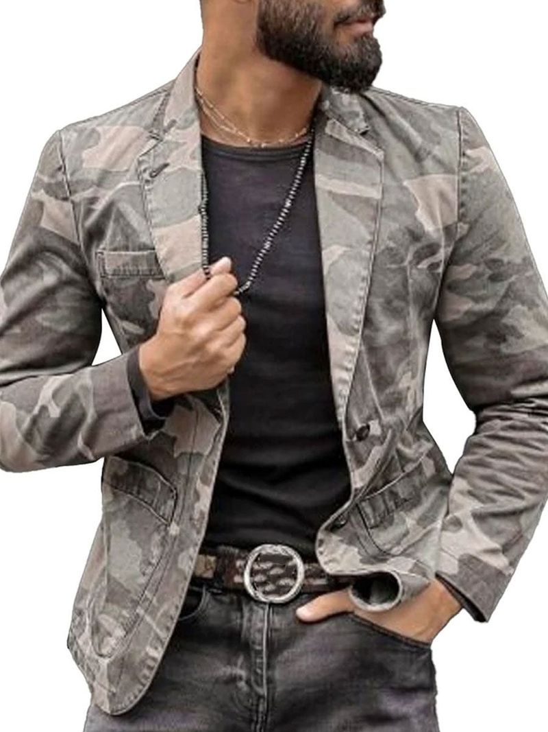 Men's Clothing Classic Single Suit Wear Suit Jacket_voghion.com