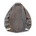 Men's Retro Chic Tweed Jacket - Loose Fit Casual Blazer With Houndstooth Pattern For Spring & Autumn_voghion.com