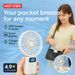 Mini Hand-held Fan Portable Folding Desk Fan Cooler Cooling USB Rechargeable Fan_voghion.com