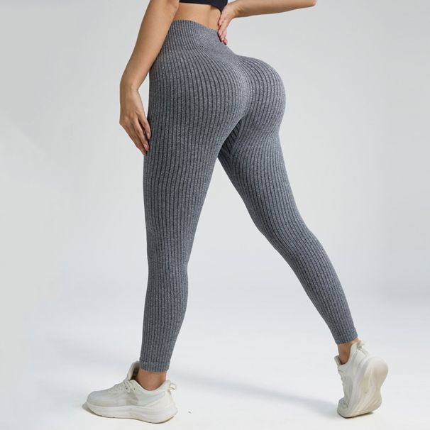 Naadloze yogaleggings in 5 kleuren voor dames - elastische trainingsbroek met hoge taille en AB-garen, sportkleding voor in de sportschool en buiten_voghion.com