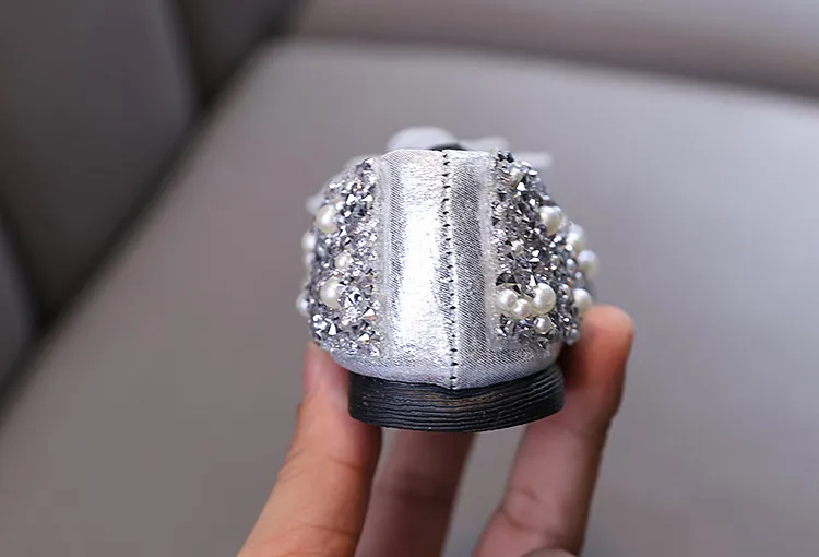 Dziewczynka Dziewczynka Księżniczka Diament Pojedyncze Buty Buty do Tańca Pokazowego_voghion.com
