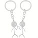 2pcs Women's Fun Keychains, Couple's Heart To Heart Keychains, Best Friend Keychains_voghion.com