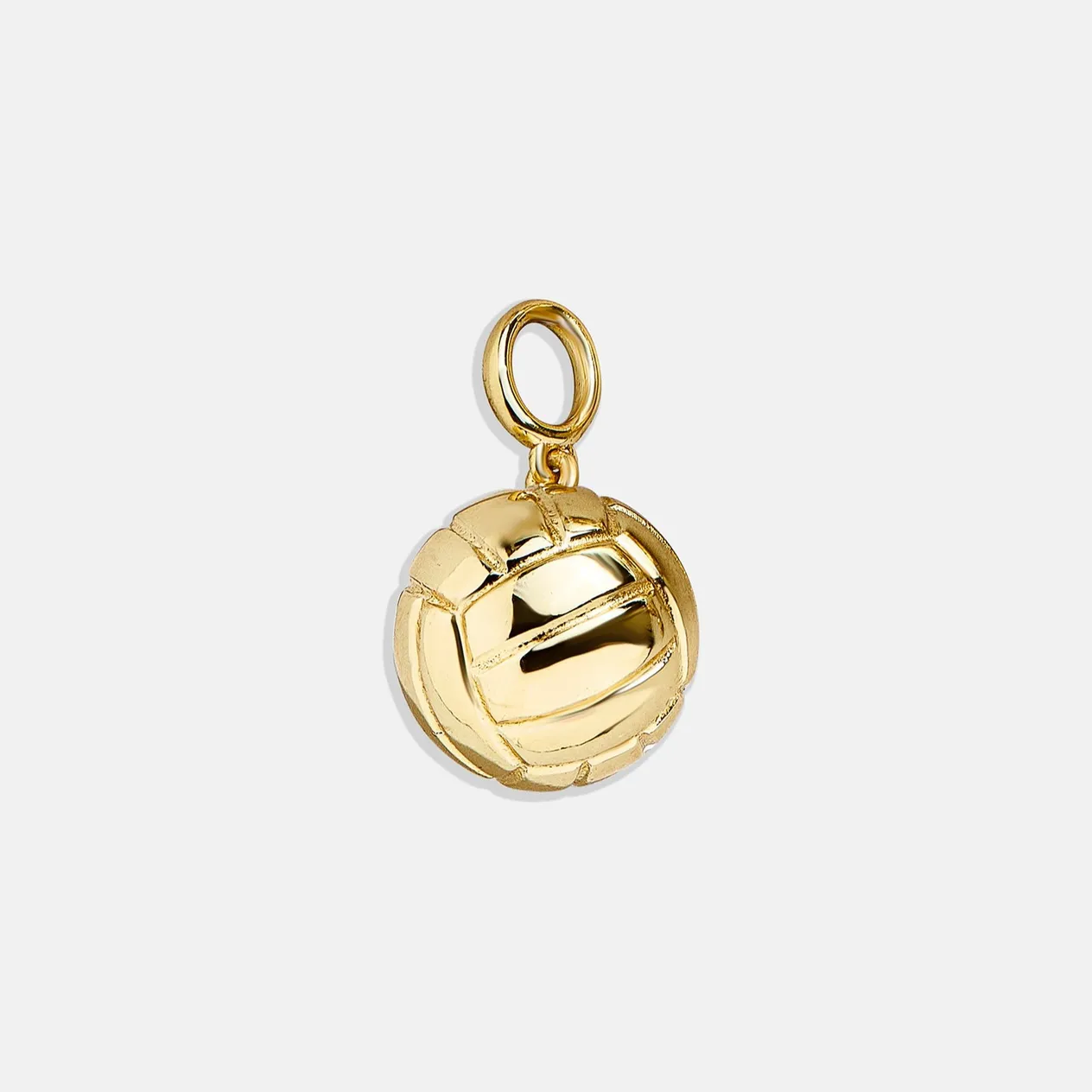 Sports Pendant Set Vacuum Gold Plated Stainless Steel Tennis Volleyball Charms DIY Unisex Jewelry_voghion.com