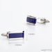New Business Classic Rectangular Plated Silver Accessories Metal Cufflinks Men's French Shirt Cufflinks Holiday Gift_voghion.com