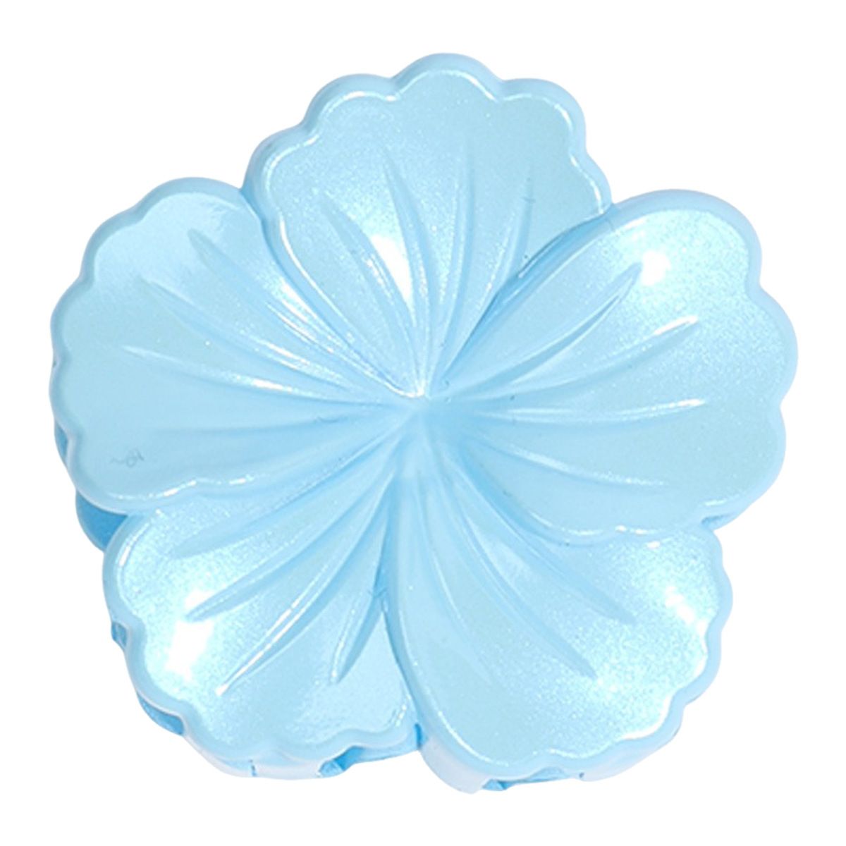 Schattige kleine haaraccessoire met bloemenmotief van 4 cm - glanzende, snoepkleurige, premium vlinderklauwclip voor achterop het hoofd_voghion.com