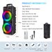 Enceinte Bluetooth portable 6000 W, caisson de basses, basses puissantes, système audio pour fête, microphone, Royaume-Uni_voghion.com