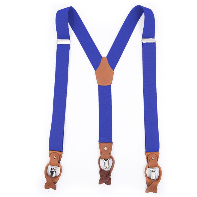 VOOTHOST Mann Hosenträger Mode Hosenträger Echtes Leder Hosenträger Suspensorio Hosen Strap Vater/mannes Geschenk 3.5*125cm F0220_voghion.com