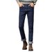 Men's Clothing Men's Winter Fleece Jeans Slim Straight Elastic Fleece Warm Outer Wear Youth Fleece Men's Jeans_voghion.com