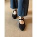 【】Echtes Leder ~ Innenhöhenerhöhung, ultraweiche Damen-Clogs, handgefertigte Pantoletten im gewebten Stil, Mary-Jane-Schuhe_voghion.com
