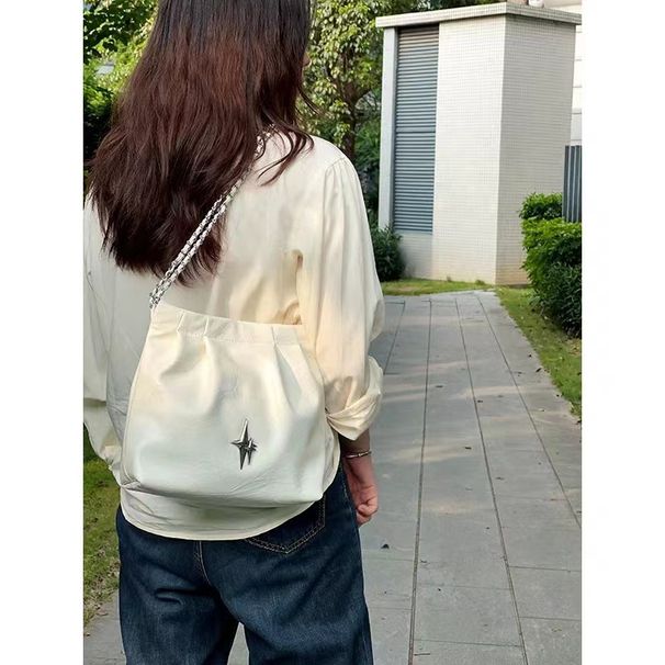 Capacity Spice Street Summer New Large Folding Commuter Casual Shoulder Bag_voghion.com