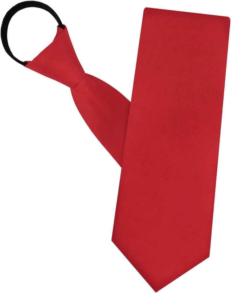 Schwarz Krawatten, vorgebundene Verstellbare Krawatten Mit Reißverschluss, schwarze Krawatte Herren Elegante_voghion.com