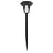 Solar LED Lawn Lights Outdoor Waterproof Garden Landscape Lighting Decorative Pathway Lights, Multi-Sided Black With Colorful Lights_voghion.com