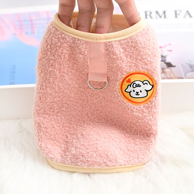 Pet Cat Clothes Small Dog Cotton Vest Chihuahua Bichon Teddy Puppy Warm Thickened Fleece Autumn Winter Outfit_voghion.com