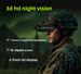 Urządzenie do widzenia w nocy na podczerwień z okularem 6,5x montowanym na głowie, ultradużym ekranem wewnętrznym 7-poziomowym_voghion.com