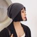 Unisex Thermal Beanie - Double-Layer Knit Hat With Ponytail Hole & Windproof Design (Dralon Fleece Lined)_voghion.com