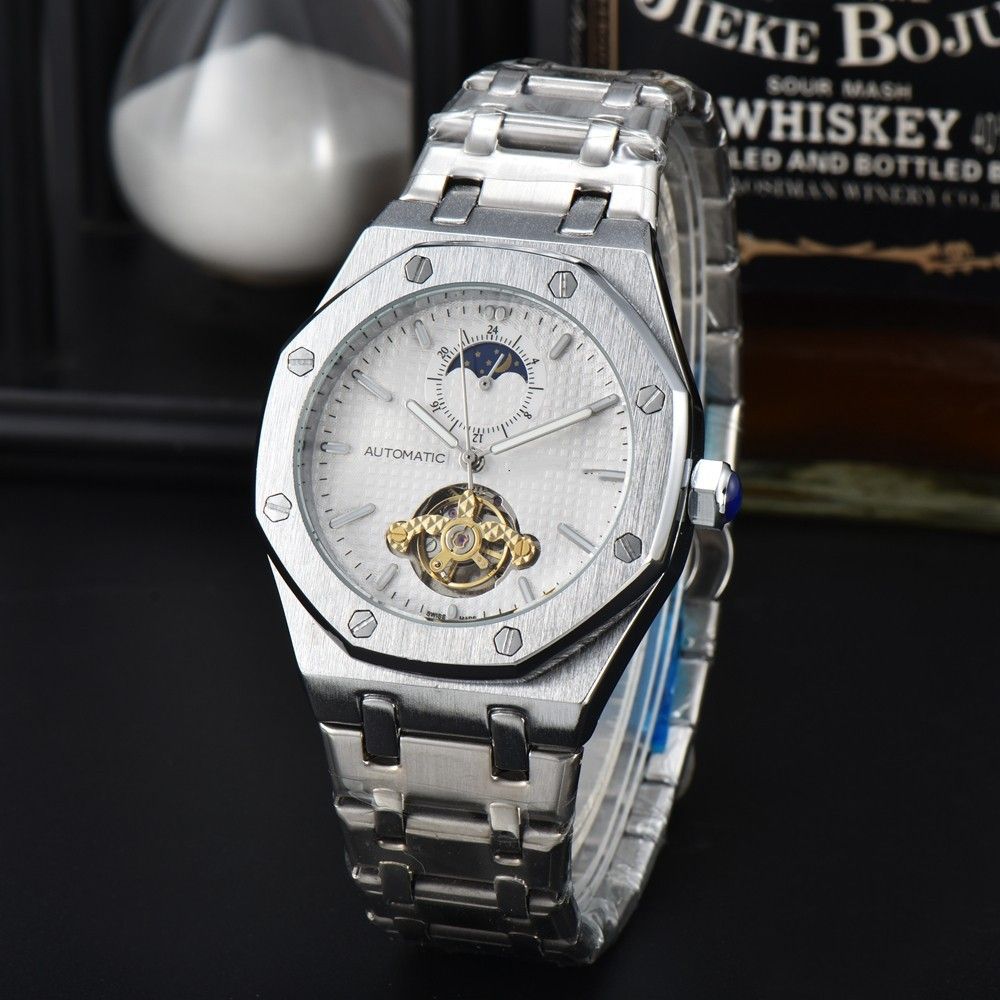 Tourbillon Multifunktionell AP Arm Vollautomatesch Mechanesch Business Minimalistesch Hären Auer_voghion.com