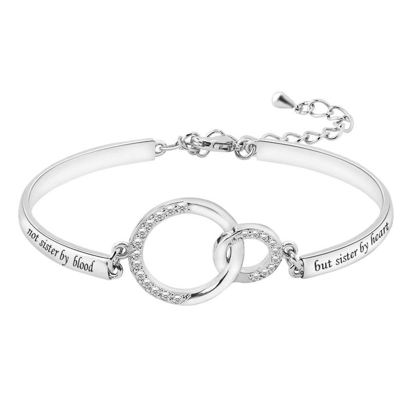 Copper Inlay Round Infinity Heart Shape Zircon Bracelets_voghion.com