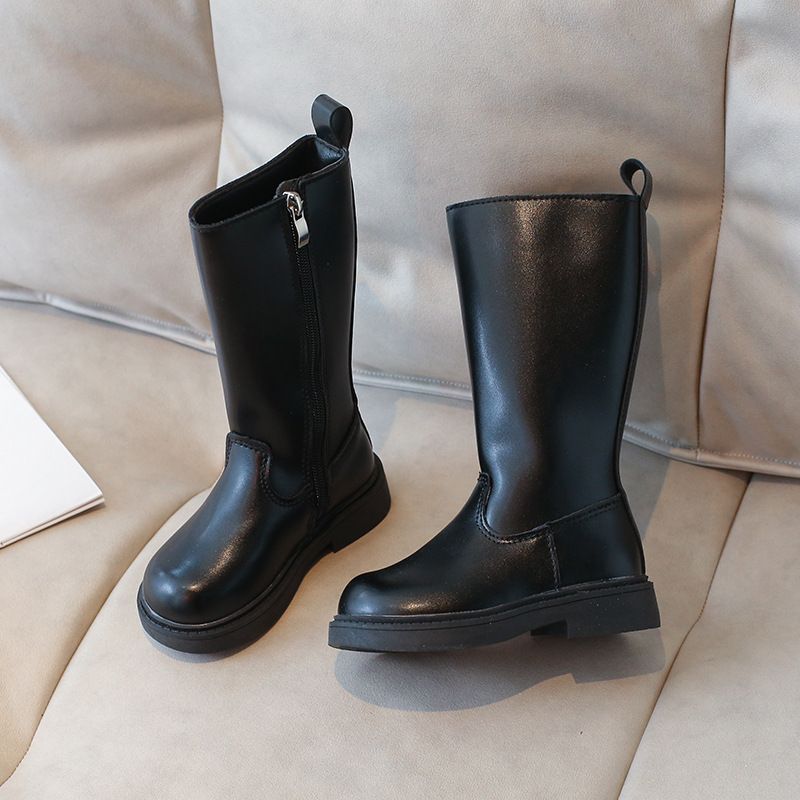 Kids' shoes new winter medium and large children's long boots Korean version children's high knight princess boots_voghion.com
