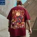 C&JAmerican Oversize Short Sleeve T-shirt Men's Fashion Plus Size Men's Couple bf Loose 2023 Half Sleeve Fashion_voghion.com