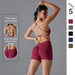 New Seamless Solid Color Cross Back High Elastic Tight Sports Bra Yoga Running Fitness Two-Piece Set_voghion.com
