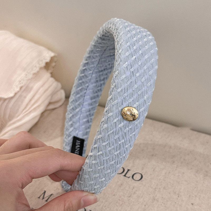 New High-end Rich Girl Sweet Hundred High Cranial Top Wash Hairband_voghion.com