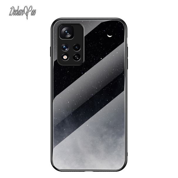 za Xiaomi Note 10 Lite 10 Pro 11 Pro Glass Case DECLAREYAO Luksuzno tvrdo zrcalno kaljeno staklo Coque za Xiaomi Mi CC9 Pr_voghion.com