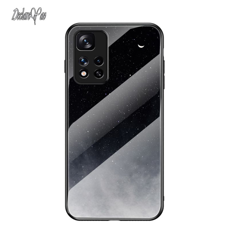 Pour Xiaomi Note 10 Lite 10 Pro 11 Pro étui en verre DECLAREYAO Coque en verre trempé miroir dur de luxe pour Xiaomi Mi CC9 Pr_voghion.com