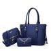 Handtasche-Set fir Fraen Einfache Moud Fraen Tote Bag Dräi-Stéck-Set_voghion.com