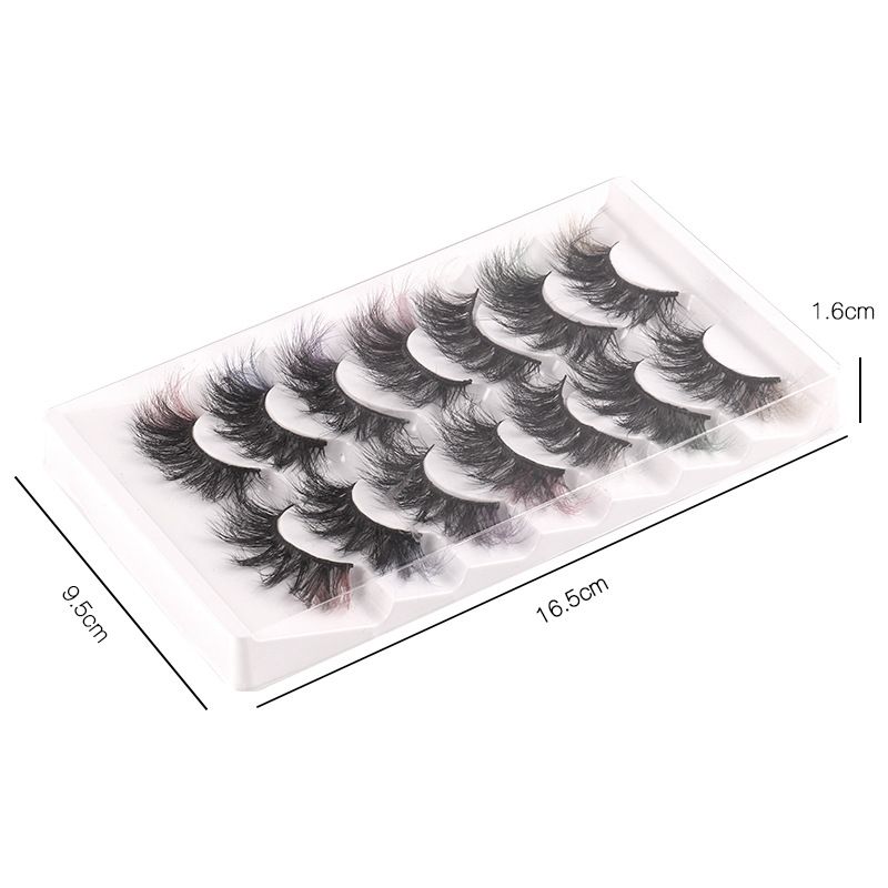 Lash extension set mink color false eyelashes simulation thick eyelashes multi-layer three-dimensional curling eyelashes_voghion.com