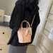 Beibei Shangpin 2024 New niche Fashion Scarf Contrast Color Bucket Handheld Single Shoulder Oblique Straddle Women's Bag_voghion.com