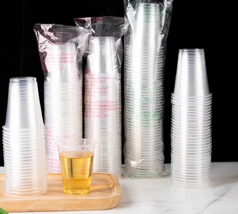 Thick Plastic Cups 100-Pack - Heat-Resistant Disposable | Home/Party Use | BPA-Free EU Standard_voghion.com