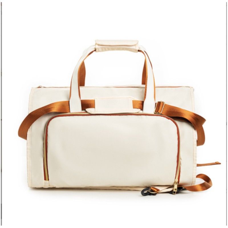 Konvertibel reiseveske, slitesterk, sammenleggbar, oppbevaring, hengelomme, crossbody, roterbar ryggsekk, avtakbar_voghion.com