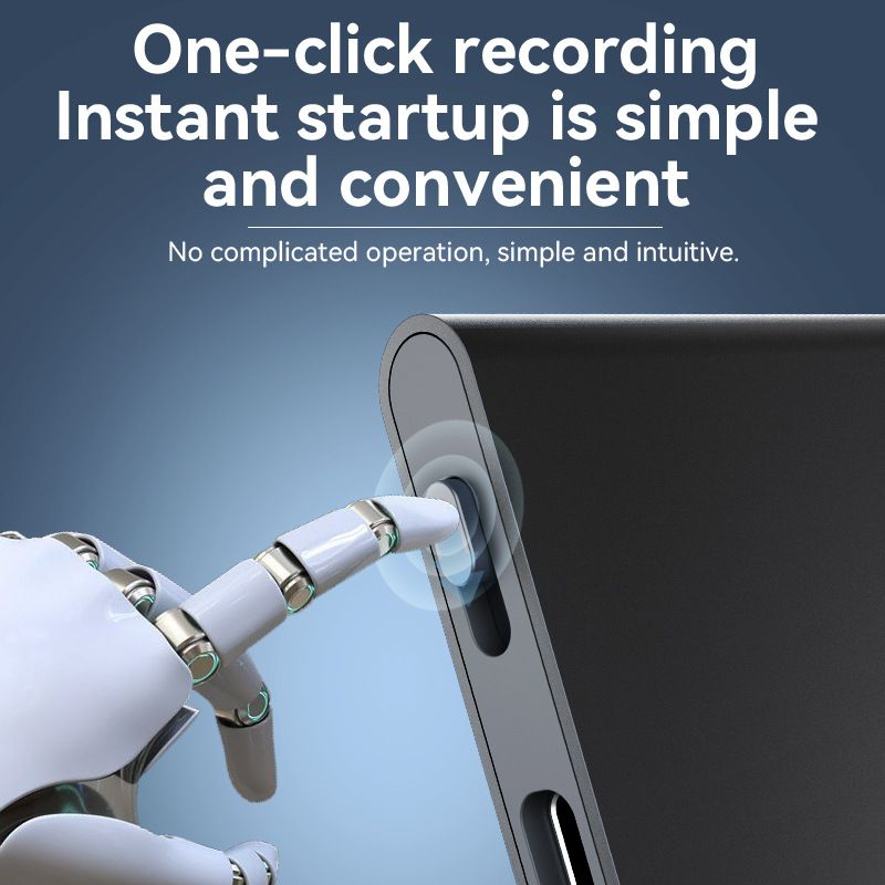 Digitale spraakrecorder Nieuwe Q61A AI-recorder ChatGPT Intelligente transcriptie- en vertaalrecorder APP-bediening Opname_voghion.com