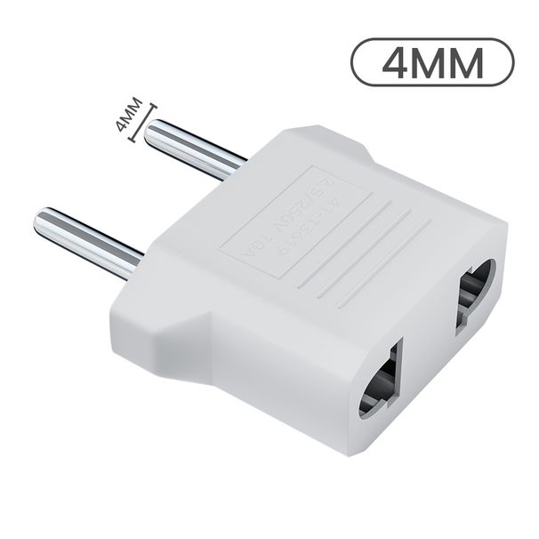 1-20pcs US To EU Converter 4mm/4.8mm Electrical Socket Plugs Adapters American China KR To European Plug Adapter_voghion.com
