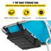 VEVOR T-Top Storage Bag, For 4 Type II Life Jackets, W/ A Boat Trash Bag, 600D Oxford Fabric Life Vests Storage Bag For Most T-Top Boats, Bimini Tops And Pontoon Tops (Life Jackets Not Included)_voghion.com