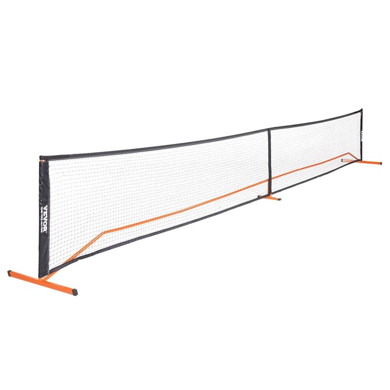 VEVOR Pickleball Net Set, 22FT Regulation Size Portable Pickleball System With Carrying Bag & Balls & Paddles, Weather Resistant Steady Metal Frame & Strong PE Net, For Outdoor Backyard Driveway_voghion.com