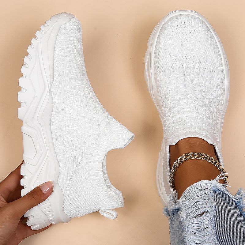 Scarpe da ginnastica traspiranti da donna taglie forti, slip-on, comode e comode_voghion.com