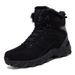 Men's Plus Size 2025 Fall/Winter New Snow Boots, Thickened Warm Cotton-Lined Shoes, Low-Top Boots._voghion.com