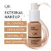 La base líquida correctora de color QIC Qini ilumina, hidrata y controla la grasa para adaptarse al tono bronce antiguo de trigo BB_voghion.com