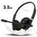 HW03 Lightweight Wired Headset For Call Centers & Gaming – USB/3.5mm/Type-C Versatile Office Headphone With Noise-Reducing Mic_voghion.com