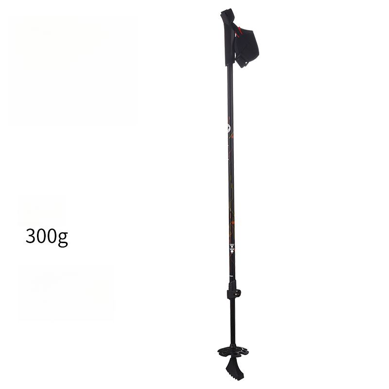 Two-Section Aluminum Alloy Double Board Snow Cane Multi-Functional Ski Portable Climbing Shock-Absorbing Walking Stick_voghion.com