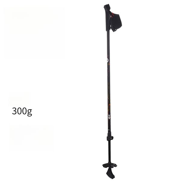 Two-Section Aluminum Alloy Double Board Snow Cane Multi-Functional Ski Portable Climbing Shock-Absorbing Walking Stick_voghion.com