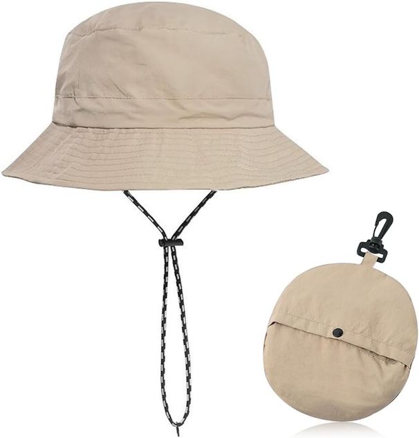 Túrázáshoz, horgászathoz, gyorsan száradó, csomagolható sapka, UV-védelem, összecsukható szafari sapka férfiaknak és nőknek, kültéri napvédelem_voghion.com