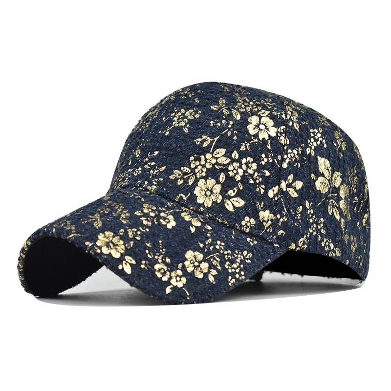 Printed hip hop baseball cap with adjustable back buckle outdoor sports cap for men and women_voghion.com