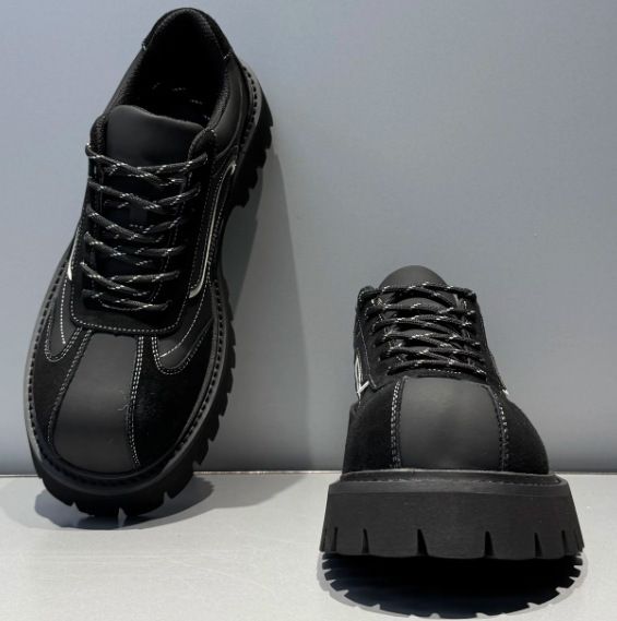 Fall/Winter 2025 New Men's Chunky Sole Height-Boosting Casual Shoes Stylish_voghion.com