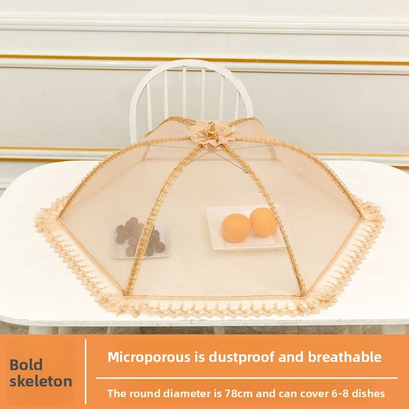 Lace Cover For Home Use, Bowl Umbrella, Fly-Proof Cover, Dining Table Food Lid_voghion.com