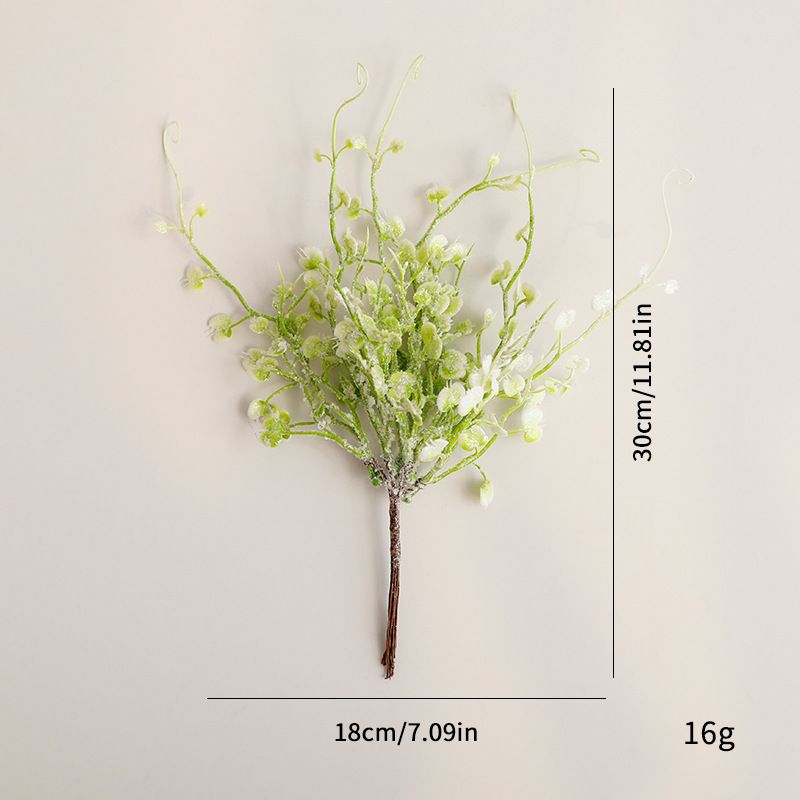 Ensemble de verdure artificielle en PVC de qualité supérieure – Plantes artificielles réalistes à monter soi-même pour la décoration intérieure, les compositions murales et les créations florales (6 tiges par paquet)_voghion.com