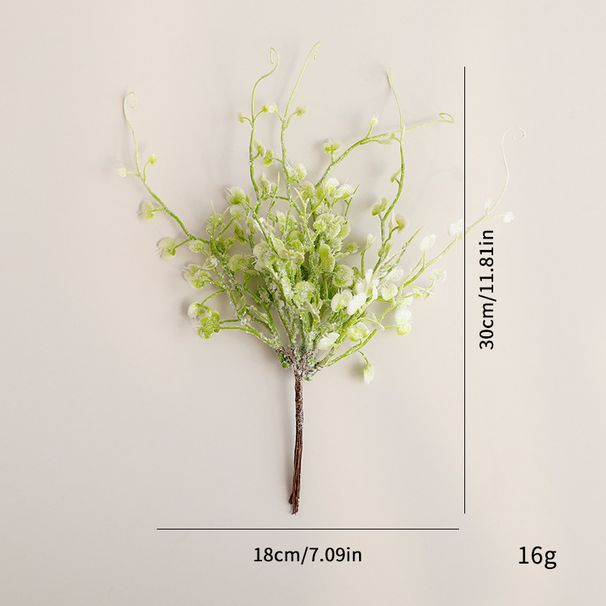 Ensemble de verdure artificielle en PVC de qualité supérieure – Plantes artificielles réalistes à monter soi-même pour la décoration intérieure, les compositions murales et les créations florales (6 tiges par paquet)_voghion.com