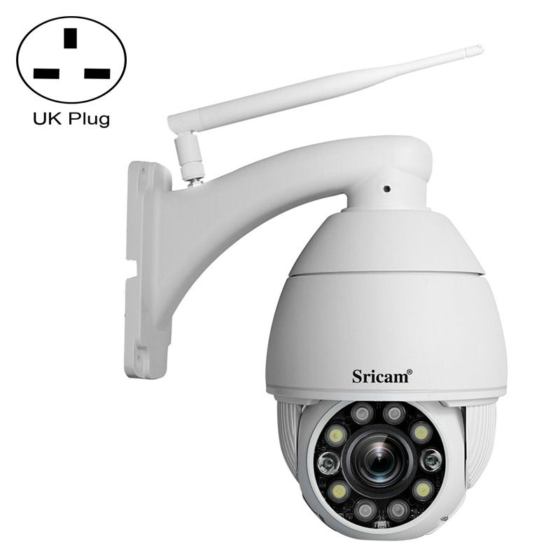 SP008C 5MP 10X Zoom IP66 Waterproof CCTV WiFi IP Camera Monitor, Plug Type:UK Plug(White)_voghion.com