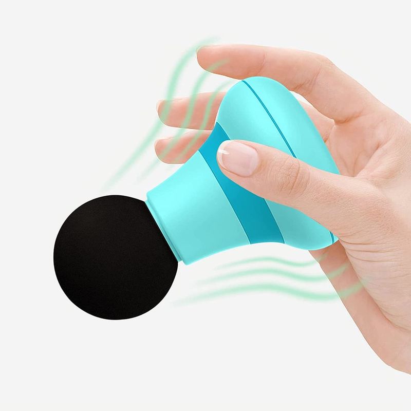 Masseur portatif puissant avec 6 modes de vibration magiques, mini masseur électrique personnel pour hommes et femmes, pour le massage du cou, des épaules, du dos et du corps_voghion.com